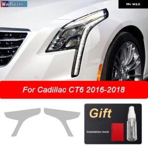 フロントライトクリア ステッカー ヘッドライト フィルムキャデラック XT4 XT5 XT6 CT4 CT5 CT6 XTS ATS エスカレード - CT6 16-18
