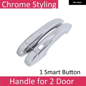 自動スクラッチ耐性 DACIA ジョガー 2021-23 ななドアハンドル ABS カバー ステッカー - 1 Smart Button3