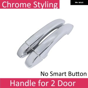 自動スクラッチ耐性 DACIA ジョガー 2021-23 ななドアハンドル ABS カバー ステッカー - No Smart Button