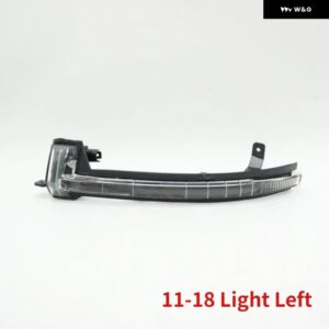 サイドドアミラー ガラスレンズ ウィンカーランプ 外側バックミラー ハウジングカバー フレーム VW トゥアレグ 2011-2018 - 11-18 Light Left