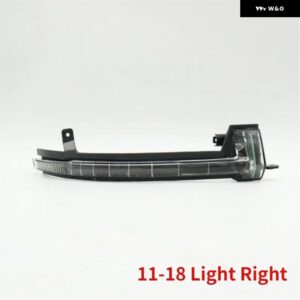 サイドドアミラー ガラスレンズ ウィンカーランプ 外側バックミラー ハウジングカバー フレーム VW トゥアレグ 2011-2018 - 11-18 Light Right