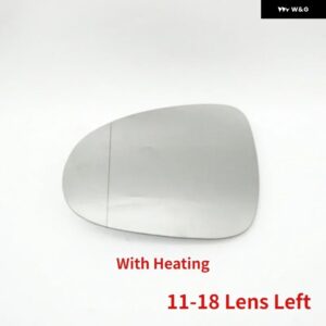 サイドドアミラー ガラスレンズ ウィンカーランプ 外側バックミラー ハウジングカバー フレーム VW トゥアレグ 2011-2018 - 11-18 Lens Left