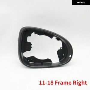 サイドドアミラー ガラスレンズ ウィンカーランプ 外側バックミラー ハウジングカバー フレーム VW トゥアレグ 2011-2018 - 11-18 Frame Right