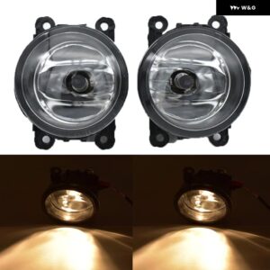 2Xカースタイリング 12V 強力なアウター 90MM LED フォグライト フォーカス MK2/3 フュージョンフィエスタ MK7 H11 ソケットハロゲンランプ - Halogen light