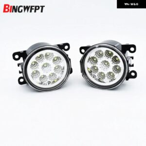 2ピース カースタイリング フィアット パンダ 2012 2013 9ピース LED フォグランプ H11 12V 55ワット ハロゲンフォグ ヘッドランプ - led light