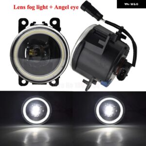 スズキ 2個 フロント フォグライト エンジェルアイ DRL LED フォグランプ 12V ジムニー GRAND VITARA スウィフト SX4 - Lens-Angel eye
