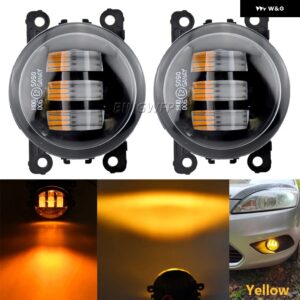 スズキ 2個 フォグライト アセンブリ LED レンズ フォグランプ DRL スイフトスポーツ 2018-21 - Single light-Yellow