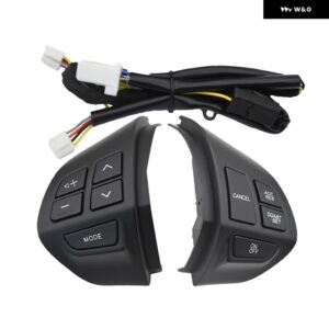クルーズ コントロール スイッチ ステアリング ホイール ボタン ASX アウトランダー XL 2007-2012 オーディオ ボリューム 電話 - ASX-Black