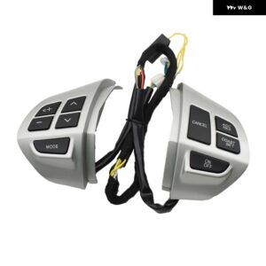 クルーズ コントロール スイッチ ステアリング ホイール ボタン ASX アウトランダー XL 2007-2012 オーディオ ボリューム 電話 - ASX-Silver