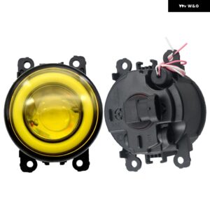 2個 エンジェルアイカースタイリング フォグランプ ライト LED シトロエン C3 C4 C5 C6 C-CROSSER クサラピカソ 1999-2015 - LED-Yellow