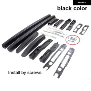 モデル ルーフラック ルーフレール ルーフバー シトロエン C4 エアクロス 2013-2023 黒 8 年前ショップ ドリル穴 - black color
