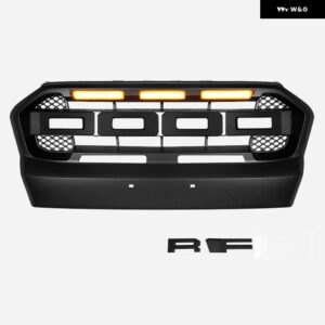 レンジャー T7 フロントグリル レンジャー T7 2015 2016 2017 フロントレーシンググリル ABS カバー フロントバンパー メッシュカバー グリル - Yellow Light