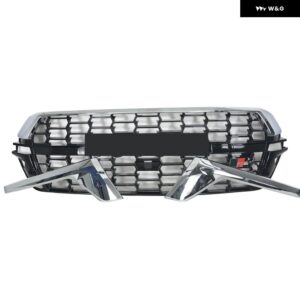 ランドクルーザー グリルメッシュ 2016-2020 ランドクルーザー 200 LC200 LC300 レーシンググリル フロントバンパー グリルに アップグレード - CHROME and BLACK