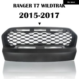 レンジャー T7 レーシンググリル レンジャー T7 XL XLT MK3 WILDTRAK 2015 2016 2017 ピックアップ車 フロントグリル バンパー グリルメッシュ - A no light