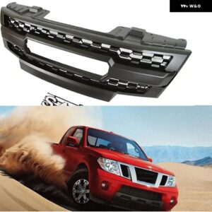 外装アクセサリーフロンティア D40 40148-2016 ナバラフロンティア 2005-2008 ABS フロントレーシンググリル - 0916 No LED