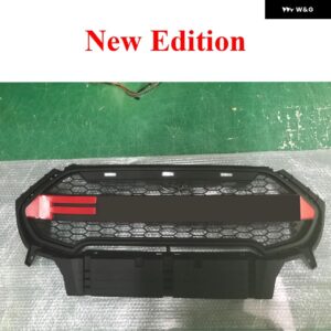 ECOSPORT レーシンググリル ECOSPORT 2017 2018 2019 フロントバンパー グリルメッシュカバー フロントグリル トリム - Red