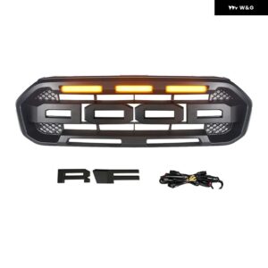 レンジャーフロントバンパー グリルレンジャー T8 XL XLT MK2 2018 2019 2020 カーレースグリルフロントバンパー カバー トリムカバー - no light