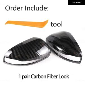 カーボンスタイル ブラックサイド ミラー カバー キャップ メルセデス AMG C E S GLC W205 W213 W238 W222 C217 C253 X205 W253 X253 専用 LHD - Carbon Fiber Look