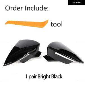 SEAT LEON LION 5F III ST FR CUPRA IBIZA 6F V KJ1 ARONA KJ7 ブライトブラック交換スタイル カーボン ミラー カバー - Gloss Black