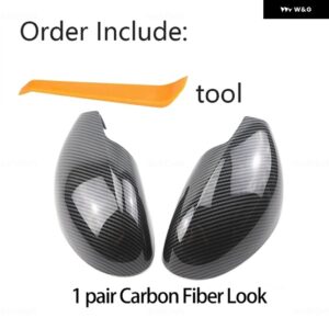 サイドドアバック ミラー サイド ミラー カバー キャップパーツ スタイリング シートアルテア 5P1 フェイスリフト前 2004-2008 交換スタイル - Carbon Fiber Look