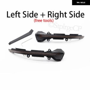 サイド ミラー LED ダイナミックウィンカー ライトシーケンシャルセアトレオン III MK3 5F ST FR キュプラアロナ KJ7 2013 2014 2015 2017 2018 - Left and Right