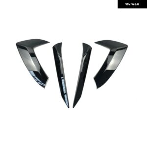 コルベット C8 スティングレイ Z51 4個 セット ドアハンドル ステッカー 2020-2023 カーボンスタイル 車 外装 トリム カバー - Glossy black