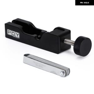スパークプラグ ギャップツール電極圧縮 10MM 12MM 14MM 16MM ハイターボパワーキット 32 ブレードフィーラーゲージ 0.04-0.88MM - black
