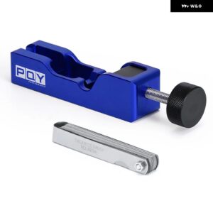 スパークプラグ ギャップツール電極圧縮 10MM 12MM 14MM 16MM ハイターボパワーキット 32 ブレードフィーラーゲージ 0.04-0.88MM - Blue