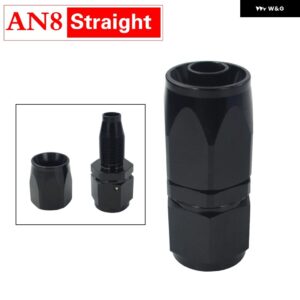 AN8 オイル燃料 スイベルホース 陽極酸化アルミストレートエルボ 45 180 度 ホースエンド オイル燃料継手 - SL1000-08-021