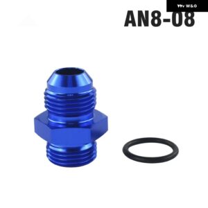 AN6-06AN/AN6-08AN/AN8-AN06/AN8-08AN/AN8-10AN/AN10-10AN/AN10-AN12 オス - ストレートカットオス継手 アダプター O リング付き - AN8-08