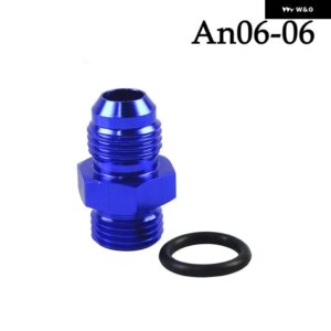 AN6-06AN/AN6-08AN/AN8-AN06/AN8-08AN/AN8-10AN/AN10-10AN/AN10-AN12 オス - ストレートカットオス継手 アダプター O リング付き - AN6-06