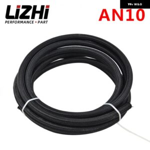 10 AN PROS LITE ブラック レーシング ホース 燃料オイル ライン 350 PSI PQY7314 - AN10