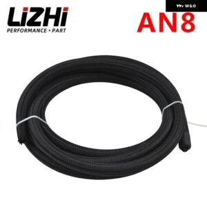 10 AN PROS LITE ブラック レーシング ホース 燃料オイル ライン 350 PSI PQY7314 - AN8