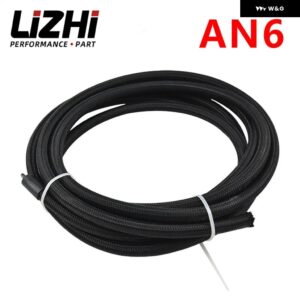 10 AN PROS LITE ブラック レーシング ホース 燃料オイル ライン 350 PSI PQY7314 - AN6