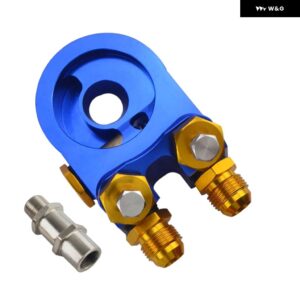 アルミ AN10 オイル フィルター クーラーサンドイッチプレート アダプター ターボサーモスタットとフィッティング 3/4-16 UNF M20 * 1.5 - 6746B