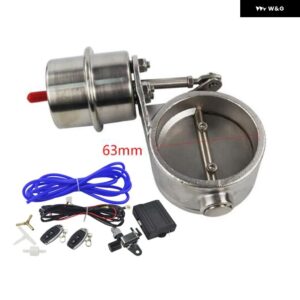 NEW 真空作動エキゾーストカットアウト 2インチ51MM 2.4インチ60MM 2.5インチ63MM クローズスタイル ワイヤレス リモコンセット 付き - 63MMACC02