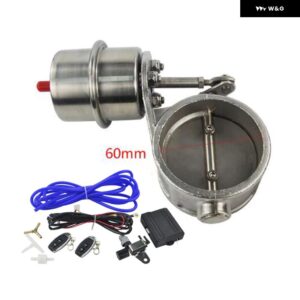 NEW 真空作動エキゾーストカットアウト 2インチ51MM 2.4インチ60MM 2.5インチ63MM クローズスタイル ワイヤレス リモコンセット 付き - 60MMACC02