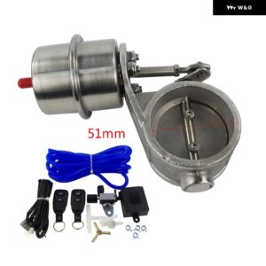 NEW 真空作動エキゾーストカットアウト 2インチ51MM 2.4インチ60MM 2.5インチ63MM クローズスタイル ワイヤレス リモコンセット 付き - 51MMACC