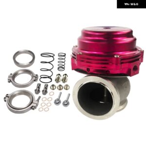 ウォータークーラー 44MM ウェストゲート アウター ターボ レッド/ブルー/ブラック フランジ/ハードウェア付き MV-R 水冷 ロゴ付き LZR5834 - red PQY