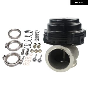 ウォータークーラー 44MM ウェストゲート アウター ターボ レッド/ブルー/ブラック フランジ/ハードウェア付き MV-R 水冷 ロゴ付き LZR5834 - black PQY