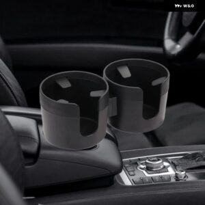 カップホルダー インサートドリンクホルダー 自動 トラック RV 用ベース - black