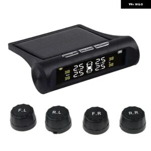 ソーラー TPMS タイヤエア圧警報モニター システム 4 アウター センサーデジタル LCD リアルタイム ディスプレイ 自動セキュリティ警報 システム - External Sensor