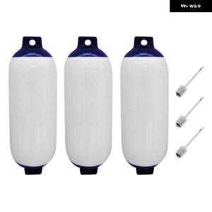 3個 ボートフェンダー バンパー ヨットインフレータブルマリンスピードボートマリーナ 11 40 CM防止係留 クッション - 3pcs Fenders A