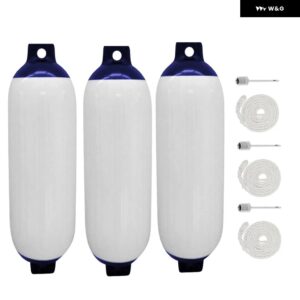 3個 ボートフェンダー バンパー ヨットインフレータブルマリンスピードボートマリーナ 11 40 CM防止係留 クッション - 3pcs Fenders C