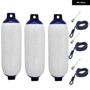 3個 ボートフェンダー バンパー ヨットインフレータブルマリンスピードボートマリーナ 11 40 CM防止係留 クッション - 3pcs Fenders D
