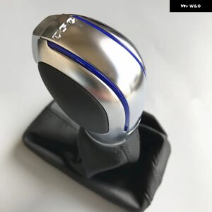リアルレザー ブラックスエード ギア シフト ノブ ゴルフ 7 カーアクセサリー - B