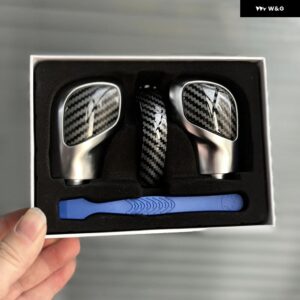 クロームマットレザー シフト ノブギアサイドカバー エンブレム VW ゴルフ 6 7 R GTI パサート B7 B8 CC R20 ジェッタ MK6 - A