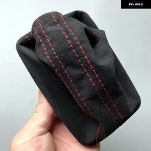 シフト ノブ スエードブーツ ダストカバー V W LHD ゴルフ 7 7.5 MK7 ホワイトライン レッドライン - A