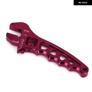 LZONE- AN 3 4 6 8 10 12 アルミレンチホースフィッティングツールアルミスパナ AN3-AN12 JR-SLW0601 - Red