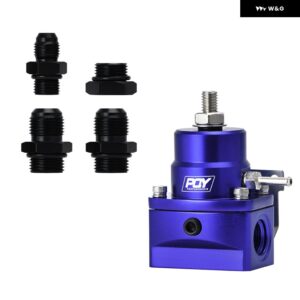 AN8 ブースト付き高 EFI 圧力燃料レギュレータ -8AN 8/8/6 燃料圧力レギュレータ ゲージ付き JR7855 - without oil gauge